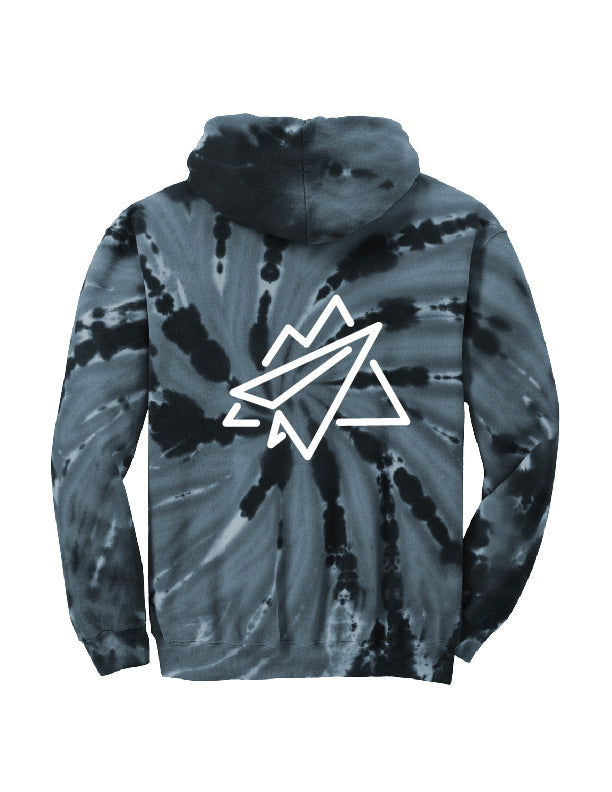 Finding My Peace Hoodie - Black Tie Dye